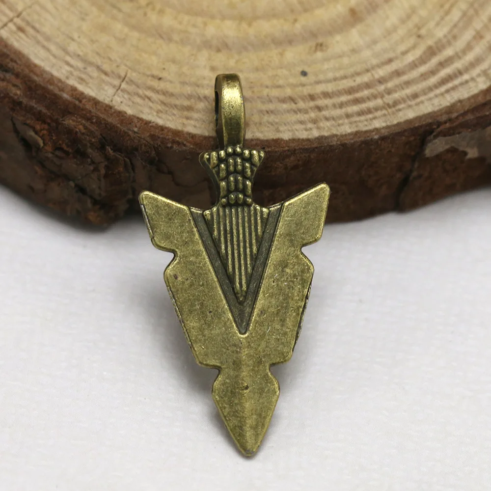 6PCS 31*16MM Alloy Antique Bronze Pendants Charms Pendants Diy Jewelry