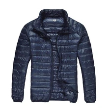 Зимняя куртка на утином пуху мужские Ультра-легкие термо модные дорожные портативные тонкие спортивные пальто на утином пуху, верхняя одежда
