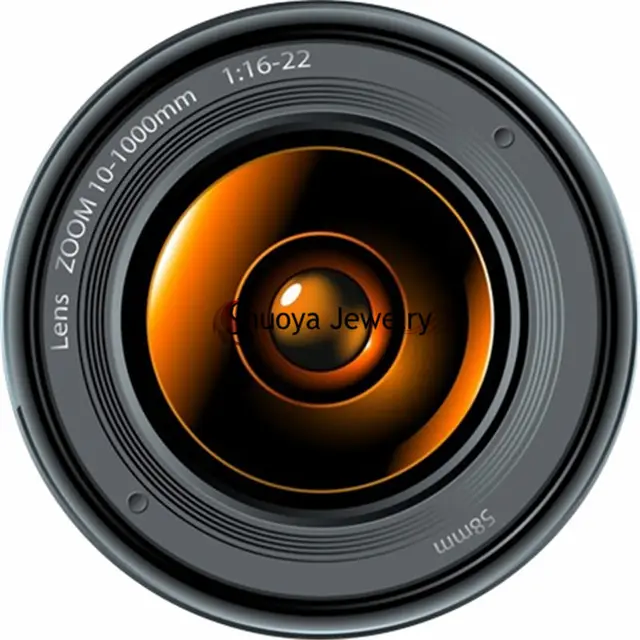 Camera Lens Rings Glowing S&Y 2017 Hot Sale Vintage Gold Color Glass