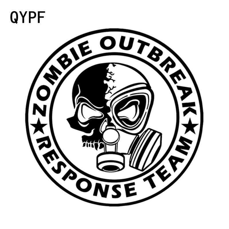 QYPF 15 2 см * Виниловая черная/серебряная виниловая наклейка на автомобиль с черепом