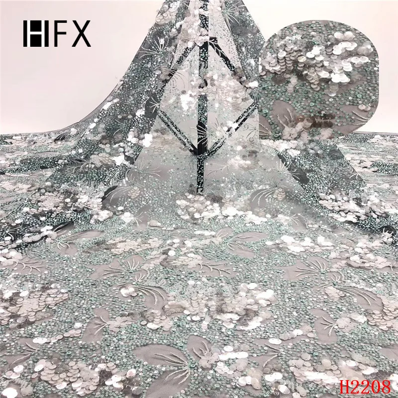 HFX Роскошные блестки вышивка кружево ткань ручной работы сделай сам 3D Цветы одежда аксессуары материалы F2208
