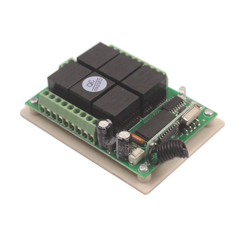 12V 6CH Remote Switch 315433MHz With Remote Control Relay Switch 12V Relay Module 6CH Module Board Box (6)