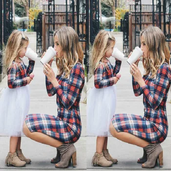 

Family Matching Dress Mother Daughter Mom & Me Kid Boho Maxi Dresses Set Outfit