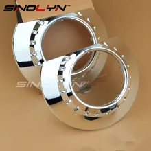 Sinolyn El E46-R Biseles Cubiertas Máscaras Del Mercado de accesorios de Repuesto para 2.5 ”3.0” Bixenon Objetivo de Proyector