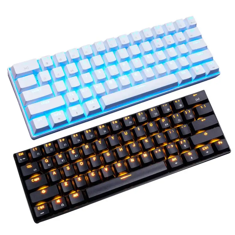 

61 Keys Professional Wireless Bluetooth Office Gaming Mechanical Keyboard For PC Computer Laptop Desktop Windows/Mac/iOS/Andriod