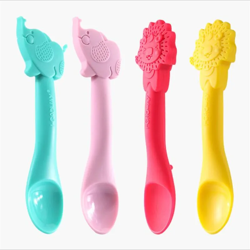 Animal Shaped Feeder Infantil Spoon Neonatal Eating Newborn Feeding