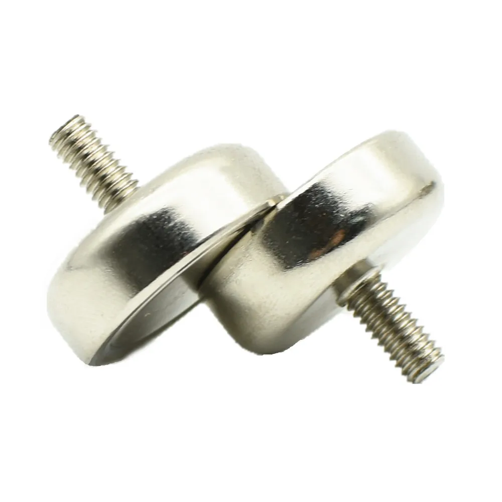 Garage Magnet Diameter 16mm Workshop Clamping Pot Holding Tool with Male Thread NdFeB Lifting Permanent Eye Bolt Iron Hanger Set |