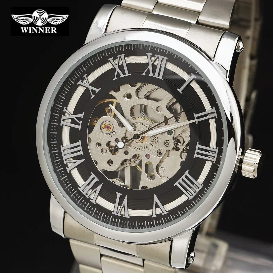 

WINNER Automatic Watch Men Fashion Mens Watches Top Brand Luxury Waterproof Sport Wrist Watch for Men Clock Relojes Hombre