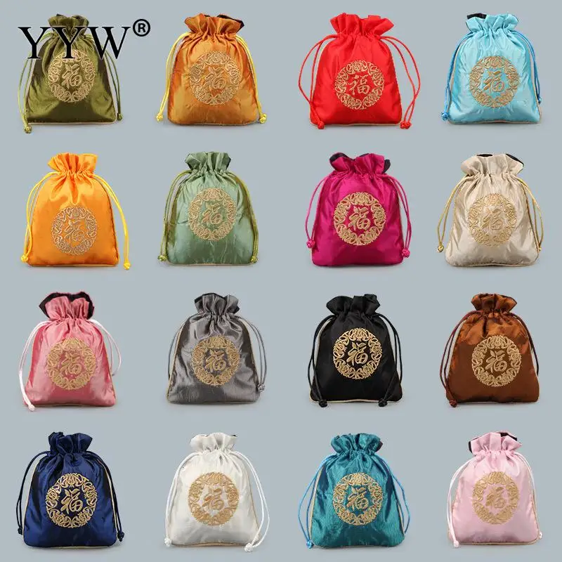 Chinese Silk Bag Jewelry Packaging | Silk Chinese Drawstring Bag ...