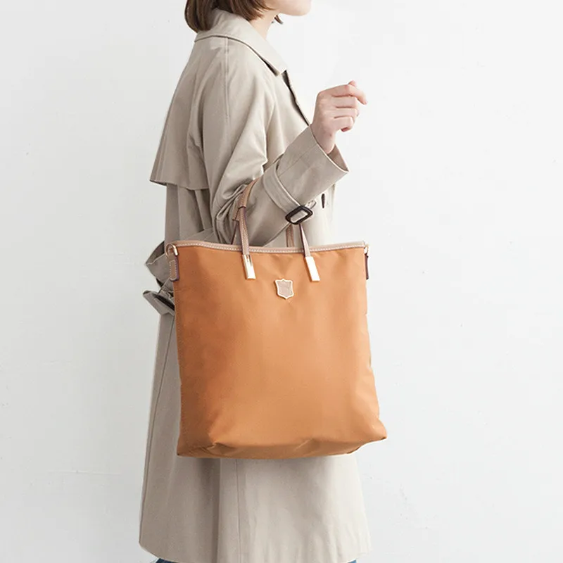 

Large Capacity Ladies Shoulder Messenger Bag Simple Vertical Commuter Bag High Quality Designer Waterproof Nylon Woman Handbag