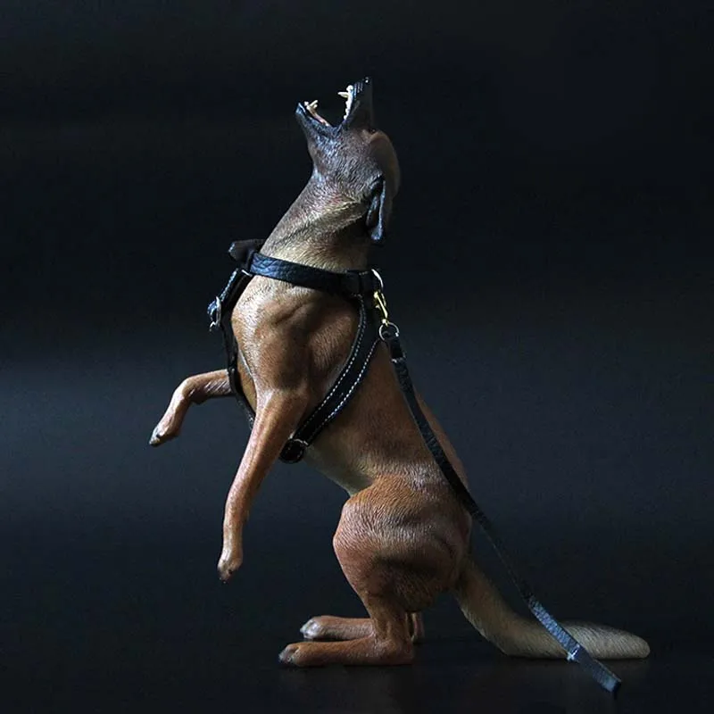 1/6 шкала Воющий лай Бельгийская малинуа модель собака животное Смола Модель автомобиля дисплей для 12 дюймов экшн-фигурка сцена коллекция - Цвет: A
