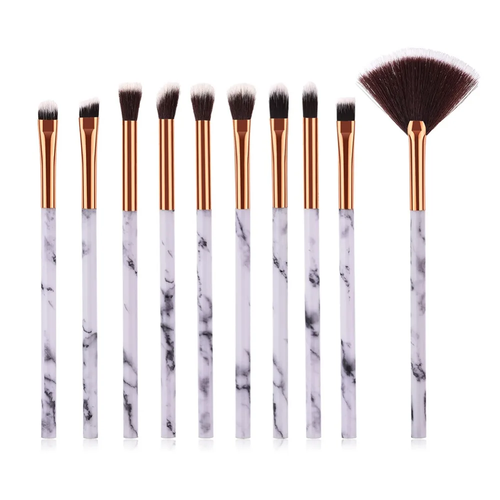 

1/4/10Pcs Marble Texture Makeup Brushes Set Powder Foundatin Eye Shadow Contour Blush Blending Cosmetic Brush Kit Tool #273602