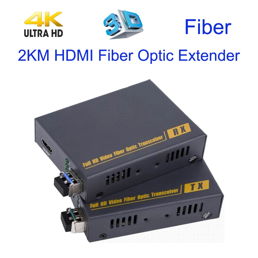 PUZHJIE HDMI волоконно-оптический удлинитель поддерживает 4K2K 1080P 3D по оптоволоконному