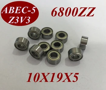 

10Pcs 6800Z 6800ZZ 6800 ZZ 6800-Z 6800-ZZ 10X19X5 MM 10*19*5 MM Miniature roller shaft motor deep groove Ball Bearing tools