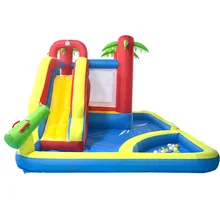 Двор отказов дом водная горка комбинированный бассейн с шариками Набор для игры на свежем воздухе парка 3,1*4,7*2,3 м надувной батут надувной замок