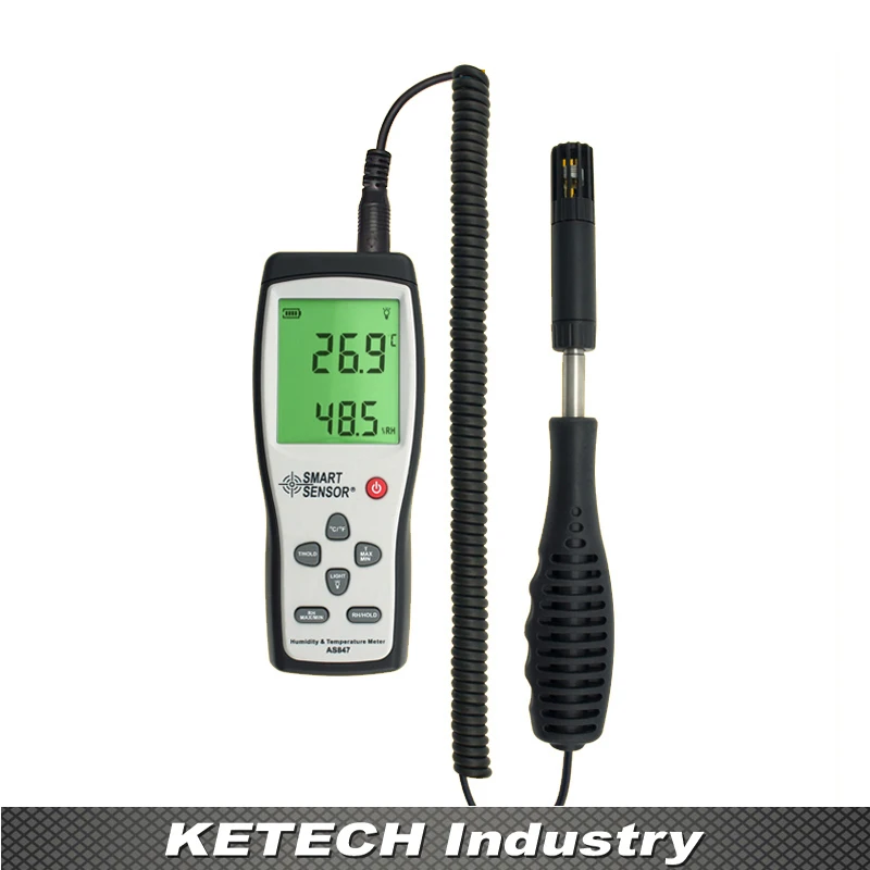 

AS847 Potable Humidity K Type Thermocouple Temperature Meter 2in1