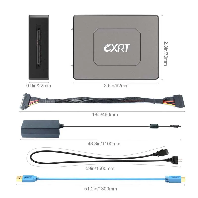  SAS Drive a USB 30 Adaptador convertidor Cable Universal SAS lector escritor para servidor HDD SSD 