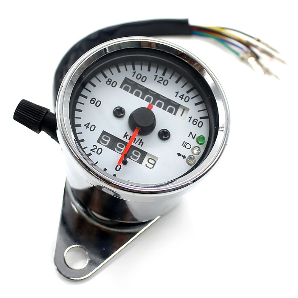 

Motorcycle Meter Speedometer Odometer Gauge Turn Signal Headlight LCD Screen Indicator Vintage Aluminum alloy Accessory