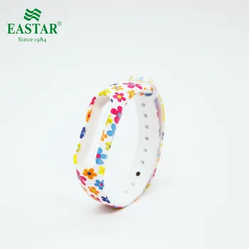 

Eastar Smart Watch Strap Accessories For XiaoMI Band Cartoon Colorful Flower Replacement Wristbands Silicone Band For Mi Band 2