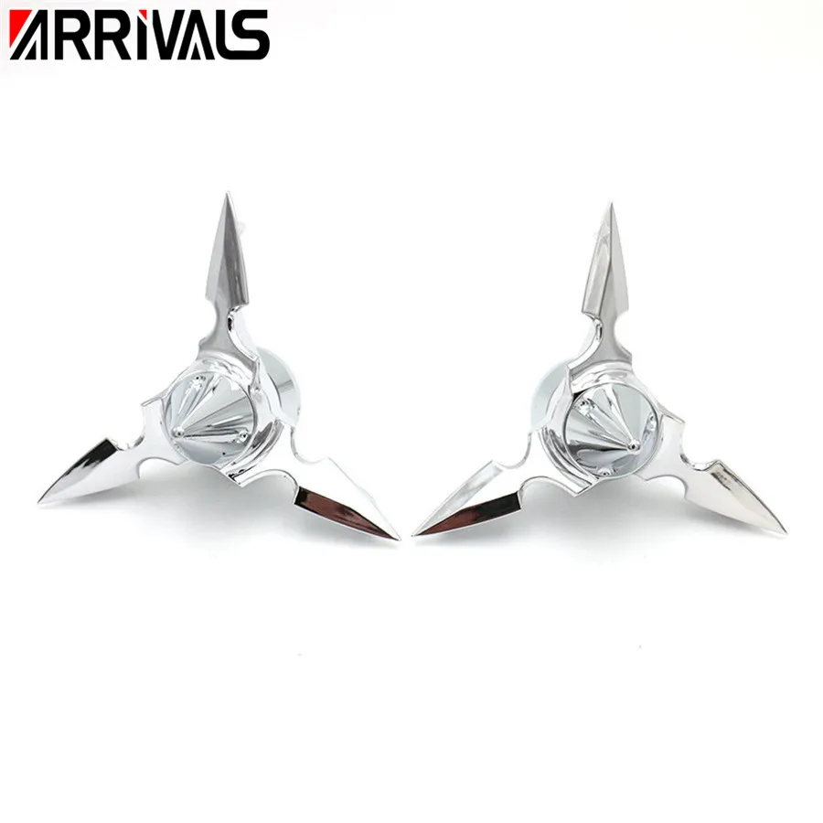 

Motorcycle Spun Blade Spinning Front Axle Wheel Nut Cap Cover for Harley Dyna Softail Electra Glide Touring V-Rod Chrome