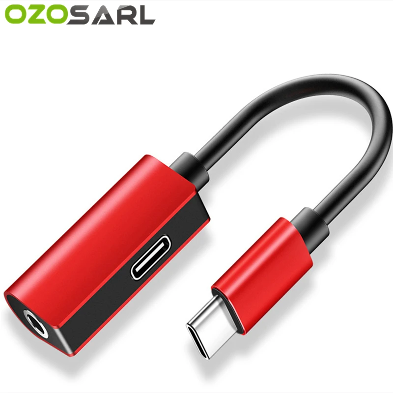Кабель адаптер с USB C на разъем 3 5 типа для Huawei P20 Pro Mate 20 Xiaomi Mi 8 9 SE Note конвертер Type мм