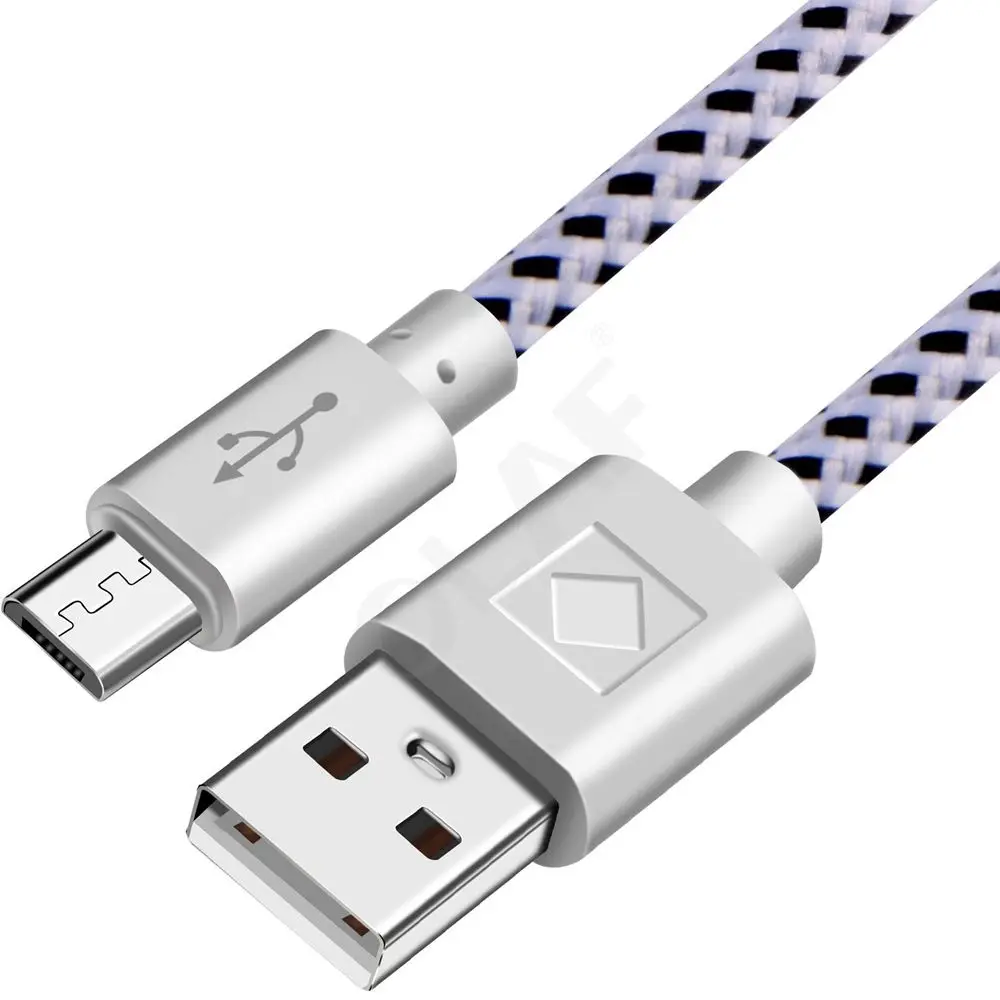 Олаф микро USB кабель 1 м/2 м/3 м Быстрая Зарядка Синхронизация данных USB зарядный кабель для samsung Xiaomi huawei htc LG кабели для мобильных телефонов - Цвет: White