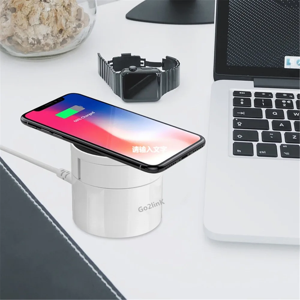 10 Смарт USB портов Type C зарядное устройство настольное домашнее Беспроводное для