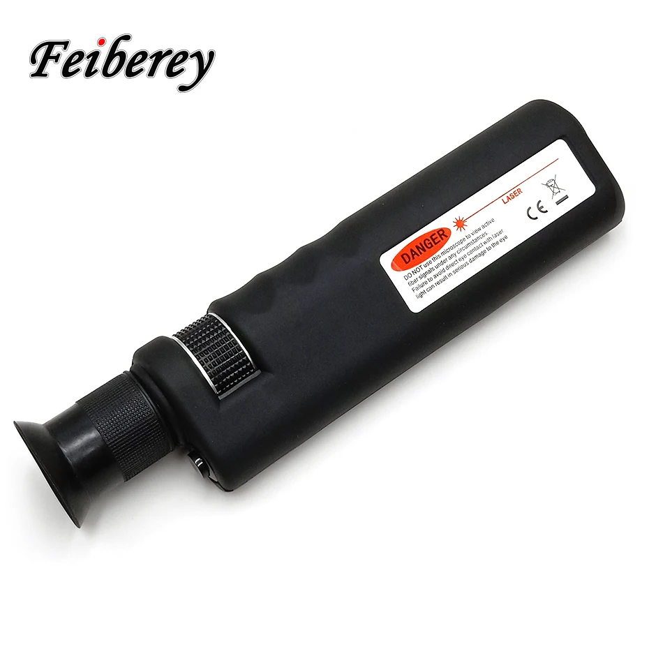 

Portable 400X Magnification Optical Fiber Inspection Microscope with SC FC LC ST MU E2000 Universal Adapter for Fiber Cleaning