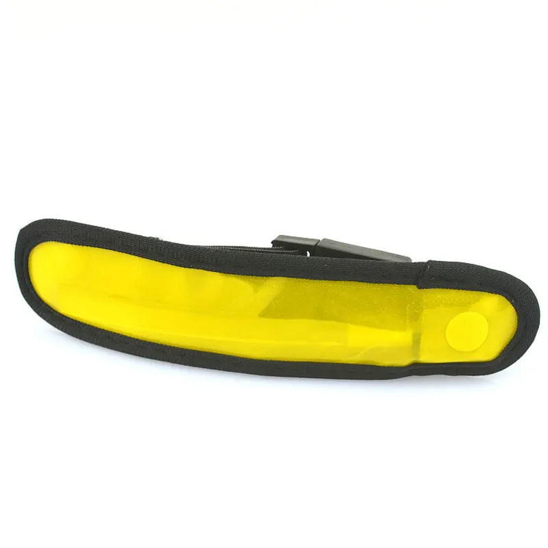 Ремешок на руку, светодиодный, безопасный, светоотражающий светильник, светящийся, нарукавник, нарукавник, повязка на запястье, поддержка S XR - Цвет: Цвет: желтый