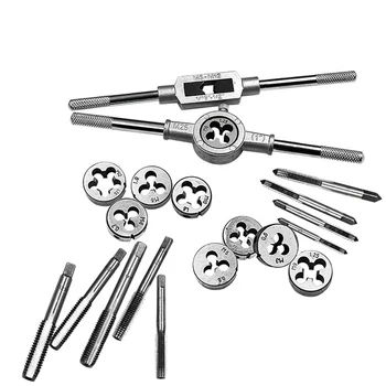 

20pc/lot Multi-standard tap and die hardware tools hand tapping wrench die scaffolding metric wire tapping set