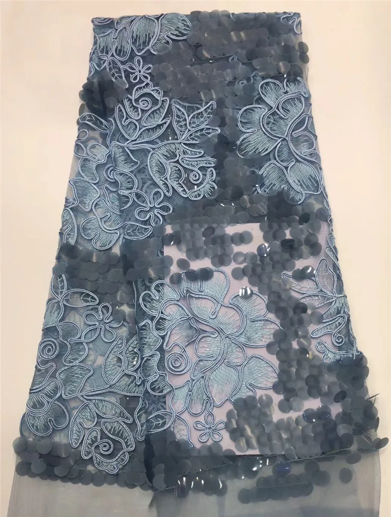 

YG-727.880 good looking sequins Tulle fabric Factory price sequins Nigerian lace fabrics for party dress