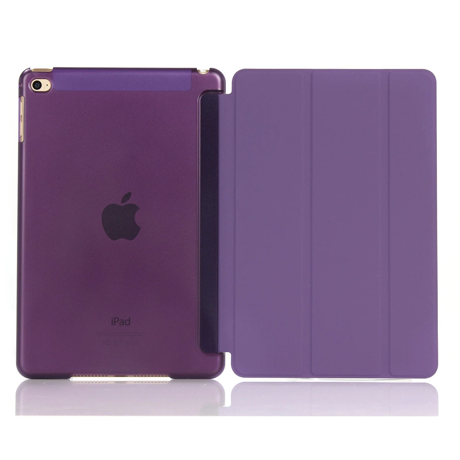 Ультра тонкий Смарт флип стенд из искусственной кожи чехол для Apple iPad mini 4 A1538 A1550 retina дисплей функция пробуждения/сна# S - Цвет: purple