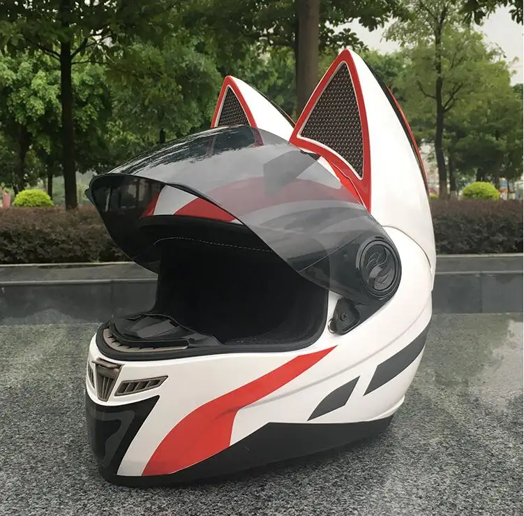 2019 kot kot uszy kask motocyklowy męski osobowość fajne kask fullface lokomotywa anti-fog panie kot uszy biały czerwony kask 2019 kot kot uszy kask motocyklowy męski osobowość fajne kask fullface lokomotywa anti-fog panie kot uszy biały czerwony kask