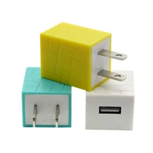 100 шт/Партия Красочные 5 V 1A US Plug AC адаптер питания для дома путешествия USB настенное зарядное устройство для iPhone X 8 7 Plus USB зарядное устройство