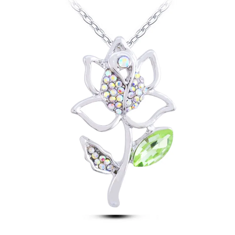 N336 корейский цветок Цепочки и ожерелья 2017 Модные украшения Dropshipping Crystal Подвески