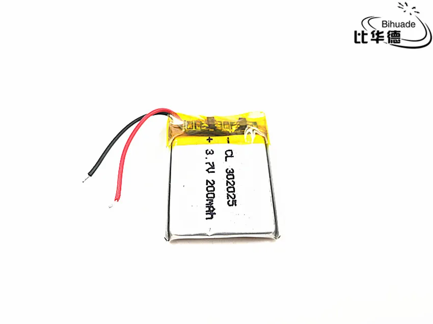 

3.7V,200mAH,302025 PLIB; polymer lithium ion / Li-ion battery for GPS,mp3,mp4,mp5,dvd,bluetooth,model toy mobile bluetooth