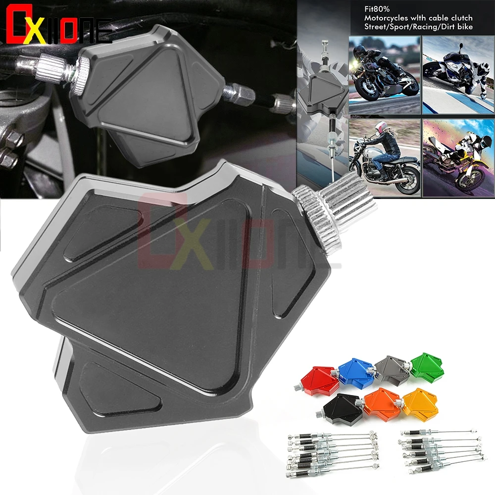 

CNC Aluminum Motorcycle Stunt Clutch Lever Parts Moto Easy Pull Cable System For YAMAHA XV 535 700 SV750 VIRAGO XZ750SE XZ550