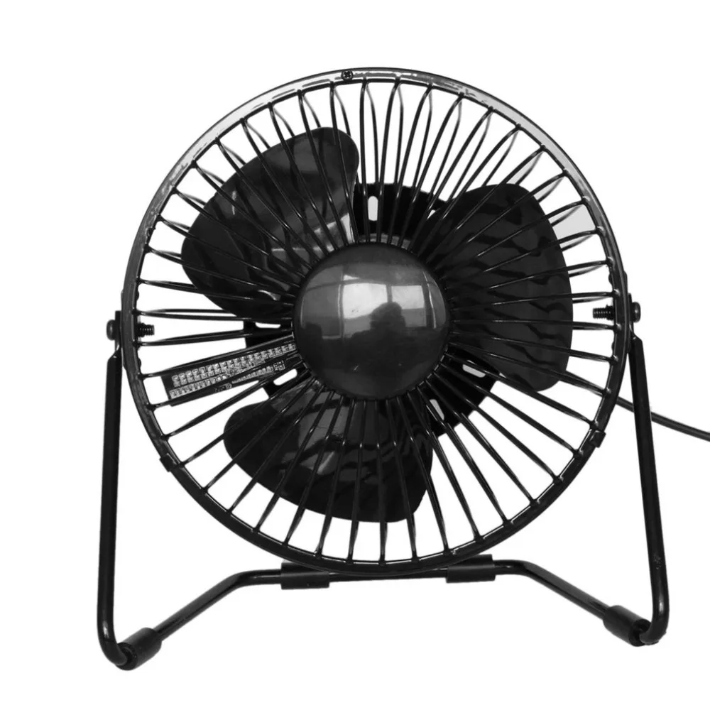

Portable USB Rechargeable Cooling Fan Sturdy Metal Frame Air Cooler Mini USB Fan Mute Silent Fan Home Office Desktop PC Laptop