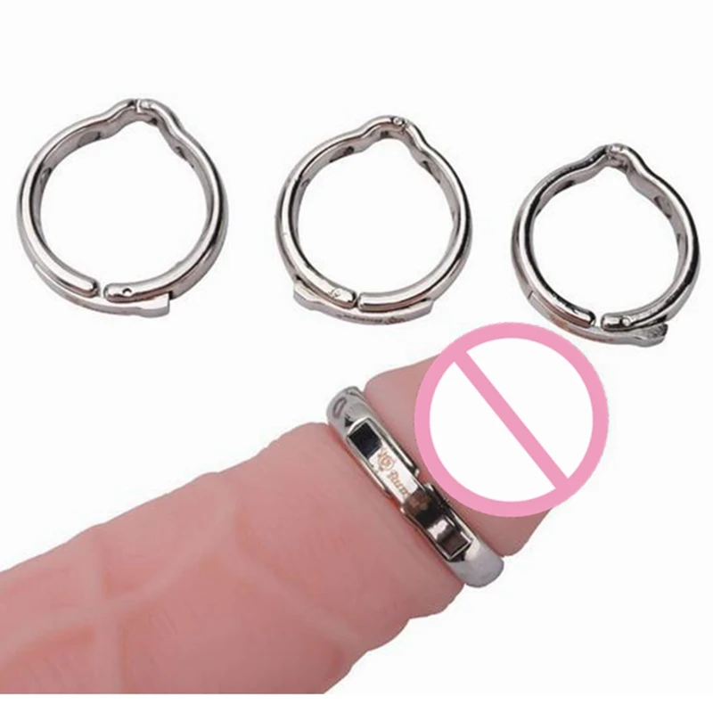 Metal Cock Ring Glans Ring Adjustable Size Sheath Compound Male Circumcision Ring V Metal Cock Ring Glans Ring Adjustable Size Sheath Compound Male Circumcision Ring V