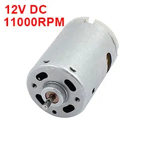 

UXCELL Hot Sale 1Pcs 12V DC 11000RPM Torque Magnetic Mini Electric Motor 2 Terminals Connector for Electrical Tools