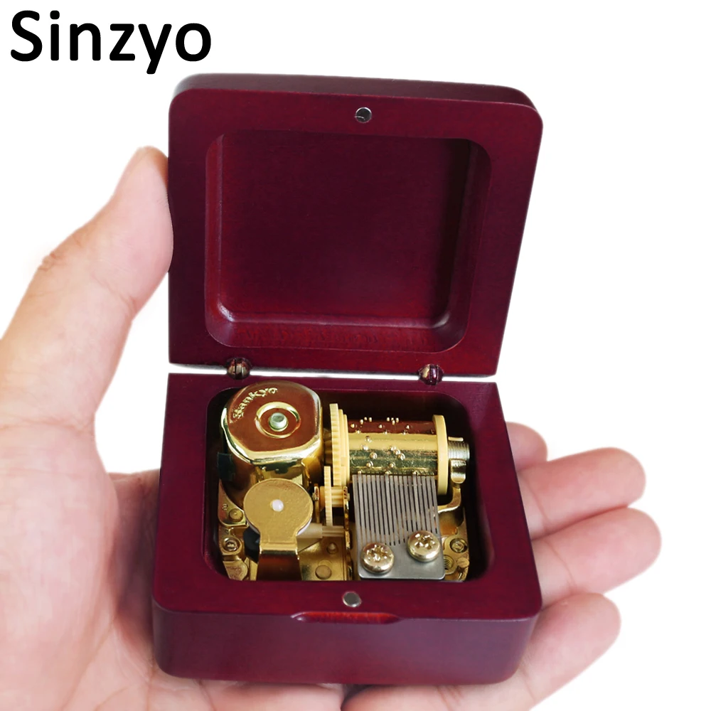 

Sinzyo Handmade Wooden Castle in the Sky Music Box Birthday Gift For Christmas,Birthday,custom engraved music box,personalized