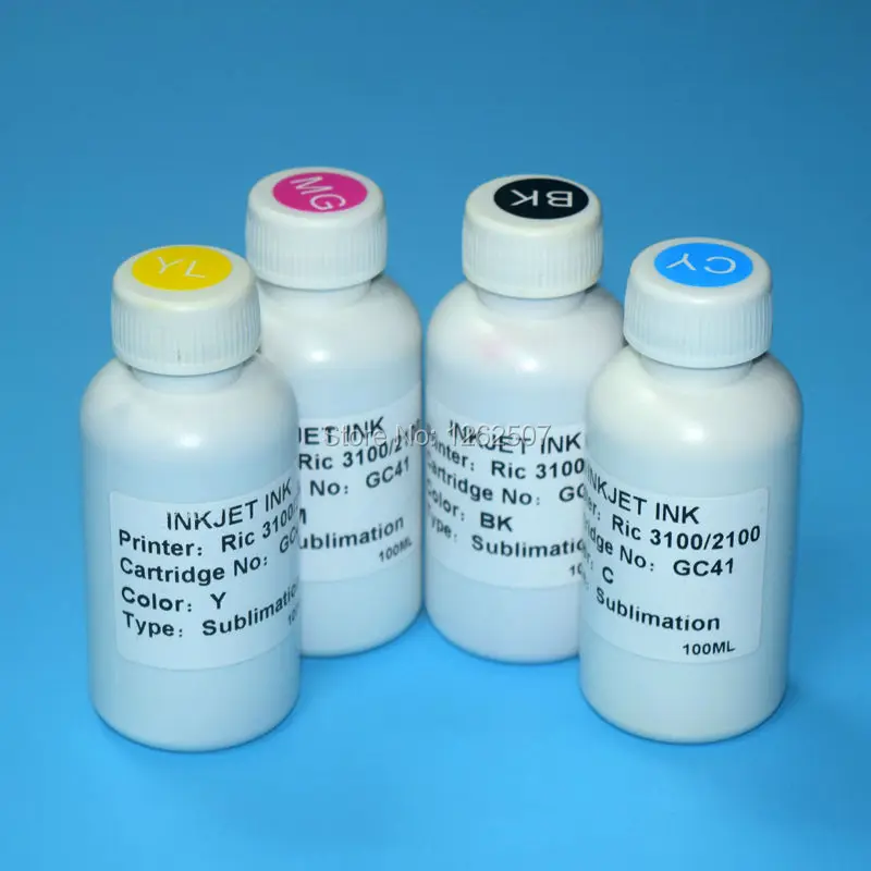 Сублимация набор для наполнения чернил для ricoh gc31 gc41 для ricoh e3300 e2600 e3350 e5500 e7700 принтер чернила для печати