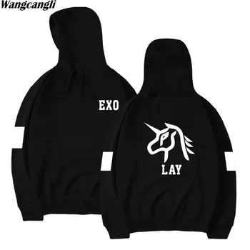 

EXO Hip Hop Autumn Winter Hoodie Men/Women 2018 New Fashion Plus Size Brand Sweatshirt Hoodies Men Streetwear Korean Jacket Coat