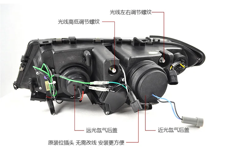 AKD автомобильный Стайлинг для E46 фары 2002-2006 320i 318i 323i 325i фары DRL Hid головной фонарь Ангел глаз биксеноновый луч аксессуары