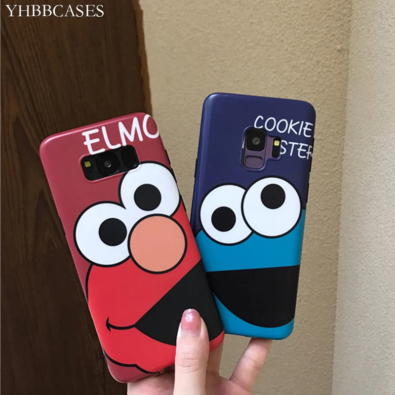 

YHBBCASES For Samsung Note 8 9 Cartoon Silicone Soft Cases Funny Lovely Cookie IMD Phone Cover For Samsung Galaxy S10 S8 S9 Plus