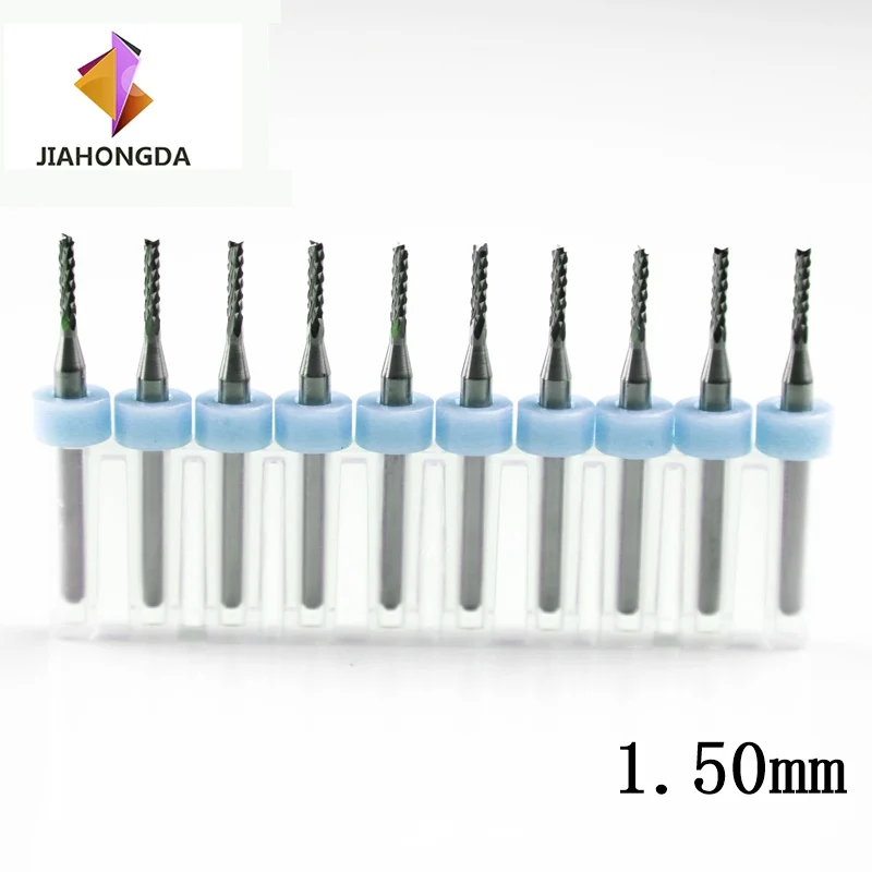 10 шт./компл. фреза 3 175 диаметр CNC Концевая мини Карбид PCB фрезы Набор 1 50 00 мм для