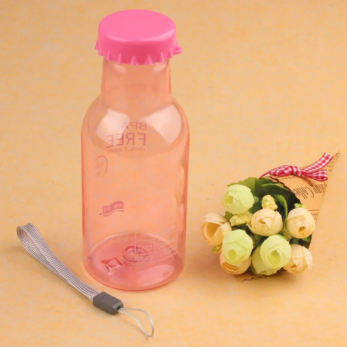 Бутылки для воды, бизнес,, портативная герметичная велосипедная Спортивная небьющаяся 350 мл пластиковая бутылка для воды r2 - Цвет: Pink