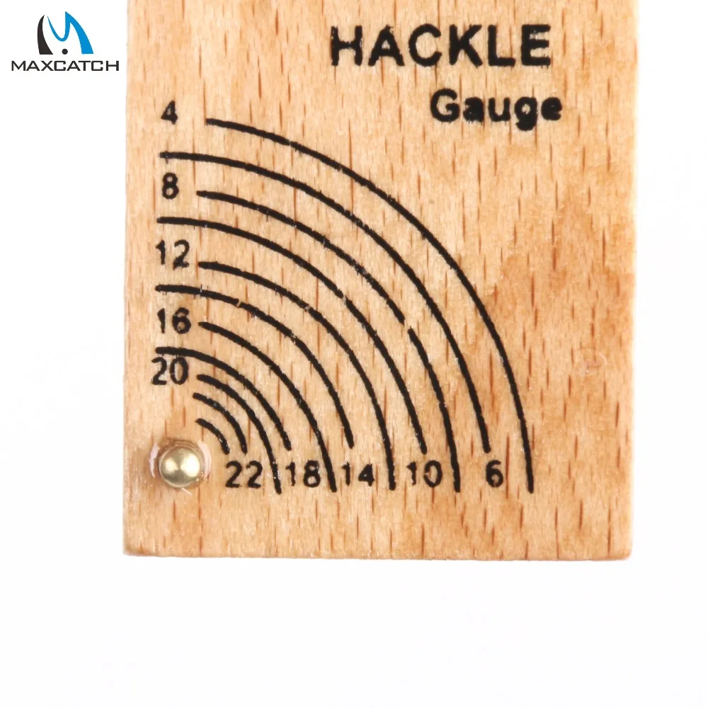 Maximumcatch 2pc Wooden Fly Tying Hackle Gauge Fish