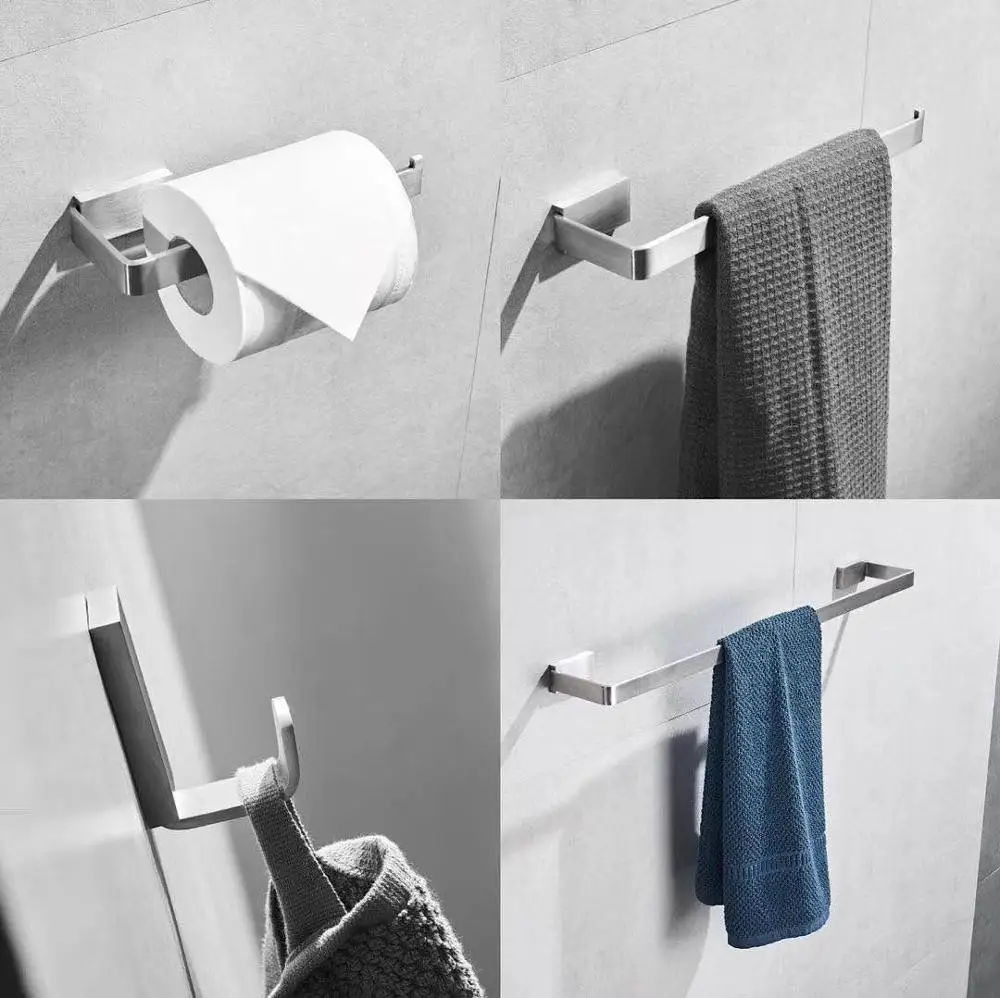 304 حمام من الفولاذ المقاوم للصدأ الاكسسوارات برج شماعات حلقة المنشفة حامل المناشف الورقية خطافات وعلاقات للملابس 304 حمام من الفولاذ المقاوم للصدأ الاكسسوارات برج شماعات حلقة المنشفة حامل المناشف الورقية خطافات وعلاقات للملابس