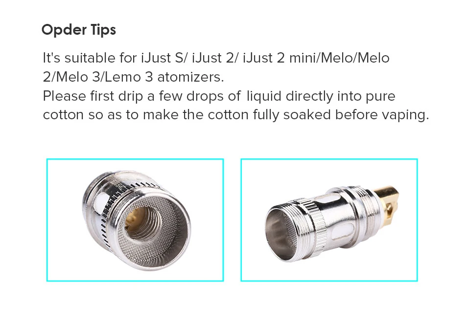 5 шт. Eleaf ECL 0.18hm/0.3ohm катушка Замена Eleaf катушка подходит для eleaf ijust 2/MELO 2/MELO 3/iJust S испаритель